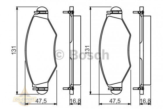 Bosch Колодки тормозные дисковые BOSCH 0 986 495 244 - Картинка 1