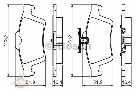 Bosch Колодки тормозные дисковые BOSCH 0 986 494 528 - Картинка 5