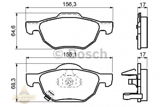 Bosch Колодки тормозные дисковые BOSCH 0 986 494 135 - Картинка 7