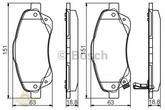 Bosch Колодки тормозные дисковые BOSCH 0 986 495 083 - Картинка 1