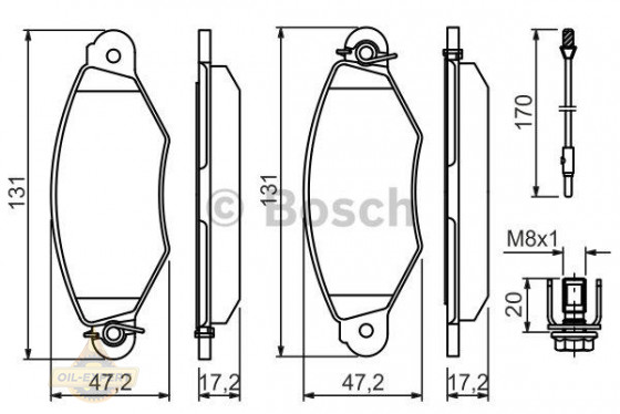 Bosch Колодки тормозные дисковые BOSCH 0 986 424 455 - Картинка 7