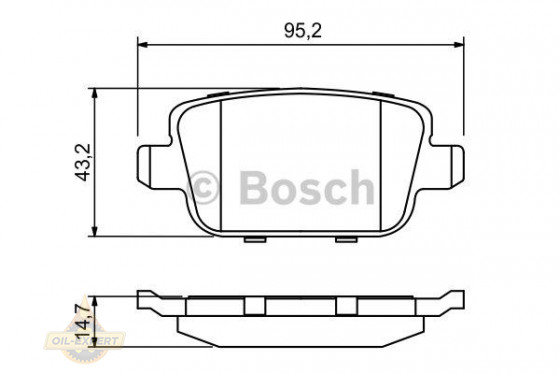 Bosch Колодки тормозные дисковые BOSCH 0 986 494 247 - Картинка 2