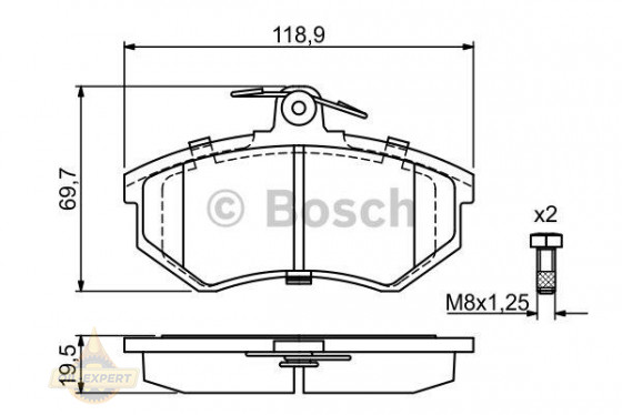 Bosch Колодки тормозные дисковые BOSCH 0 986 466 700 - Картинка 3