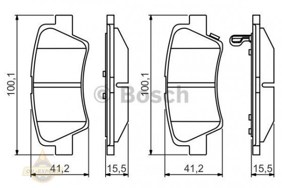 Bosch Колодки тормозные дисковые BOSCH 0 986 495 351 - Картинка 1