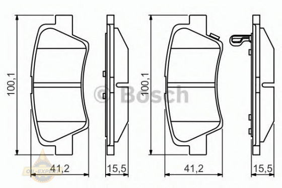 Bosch Колодки тормозные дисковые BOSCH 0 986 495 351 - Картинка 2
