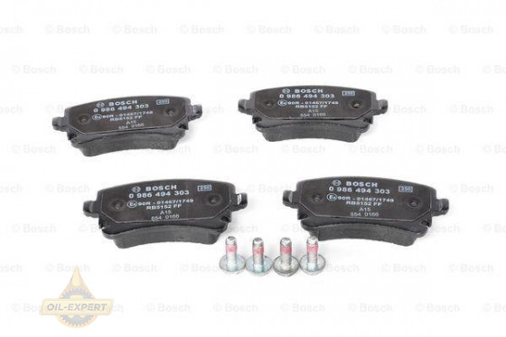 Bosch Колодки тормозные дисковые BOSCH 0 986 494 303 - Картинка 4