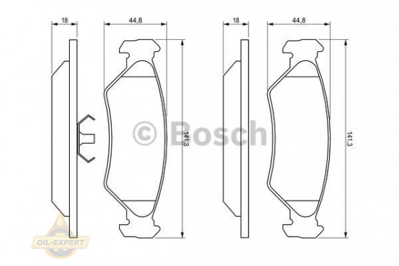 Bosch Колодки дискові гальмові BOSCH 0 986 492 020 - Заображення 6