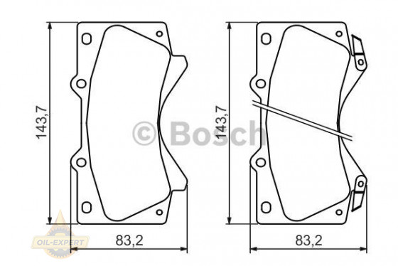 Bosch Колодки тормозные дисковые BOSCH 0 986 494 449 - Картинка 1