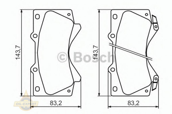 Bosch Колодки тормозные дисковые BOSCH 0 986 494 449 - Картинка 2