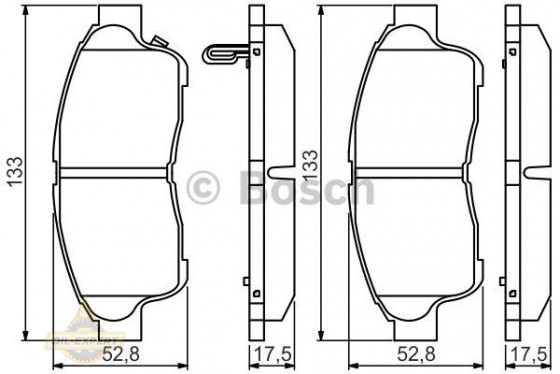 Bosch Колодки гальмівні дискові BOSCH 0 986 495 257 - Заображення 1