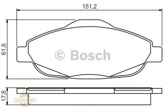 Bosch Колодки тормозные дисковые BOSCH 0 986 495 266 - Картинка 1