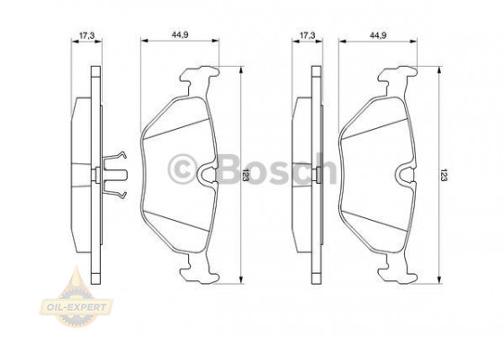 Bosch Колодки дискові гальмові BOSCH 0 986 469 960 - Заображення 1