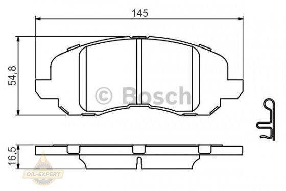 Bosch Колодки тормозные дисковые BOSCH 0 986 494 575 - Картинка 1