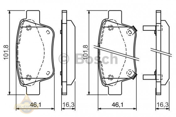 Bosch Колодки тормозные дисковые BOSCH 0 986 424 798 - Картинка 2