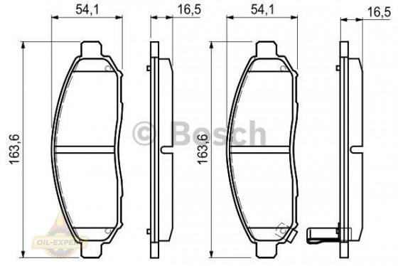 Bosch Колодки тормозные дисковые BOSCH 0 986 494 151 - Картинка 3