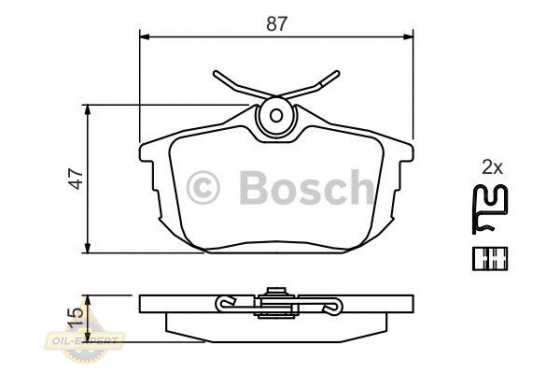 Bosch Колодки тормозные дисковые BOSCH 0 986 424 427 - Картинка 7