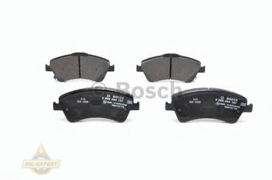 Bosch Колодки дискові гальмові BOSCH 0 986 494 187 - Заображення 4