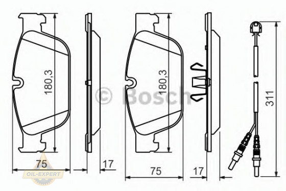 Bosch Колодки тормозные дисковые BOSCH 0 986 494 526 - Картинка 2