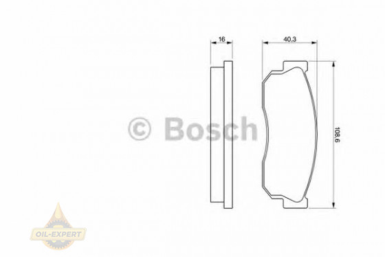 Bosch Колодки тормозные дисковые BOSCH 0 986 469 580 - Картинка 2