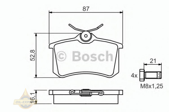 Bosch Колодки тормозные дисковые BOSCH 0 986 494 399 - Картинка 2