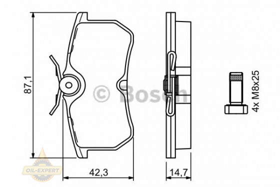 Bosch Колодки тормозные дисковые BOSCH 0 986 494 011 - Картинка 4