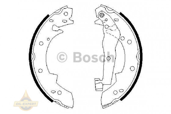 Bosch Колодки тормозные барабанные BOSCH 0 986 487 013 - Картинка 1