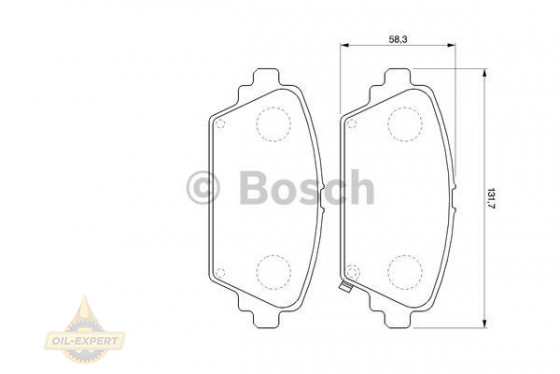 Bosch Колодки тормозные дисковые BOSCH 0 986 424 663 - Картинка 1