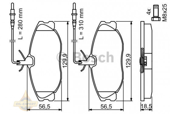 Bosch Колодки тормозные дисковые BOSCH 0 986 424 223 - Картинка 6