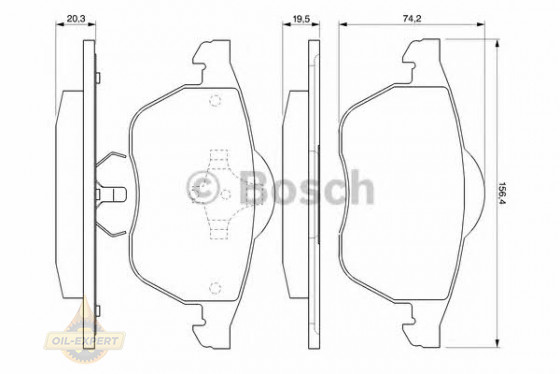 Bosch Колодки тормозные дисковые BOSCH 0 986 424 460 - Картинка 2
