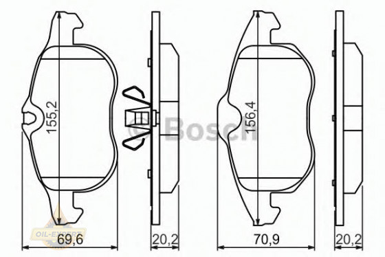 Bosch Колодки тормозные дисковые BOSCH 0 986 494 044 - Картинка 3