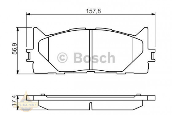 Bosch Колодки тормозные дисковые BOSCH 0 986 494 430 - Картинка 1