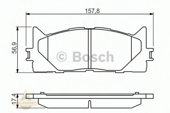 Bosch Колодки тормозные дисковые BOSCH 0 986 494 430 - Картинка 2