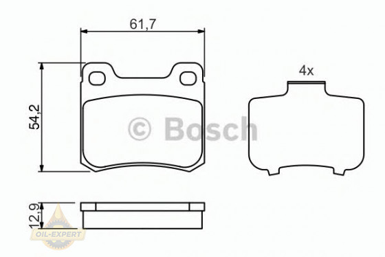 Bosch Колодки тормозные дисковые BOSCH 0 986 466 874 - Картинка 2