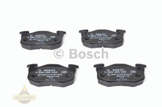 Bosch Колодки тормозные дисковые BOSCH 0 986 466 346 - Картинка 2