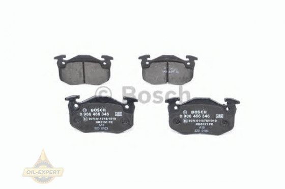 Bosch Колодки тормозные дисковые BOSCH 0 986 466 346 - Картинка 5