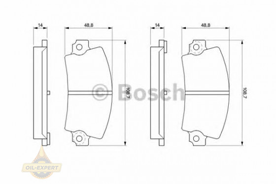 Bosch Колодки тормозные дисковые BOSCH 0 986 463 490 - Картинка 5