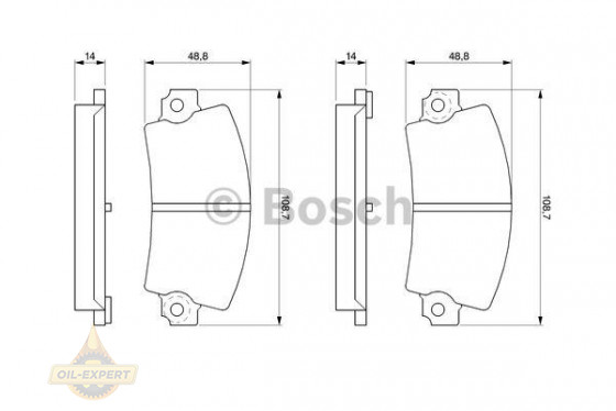 Bosch Колодки тормозные дисковые BOSCH 0 986 463 490 - Картинка 2