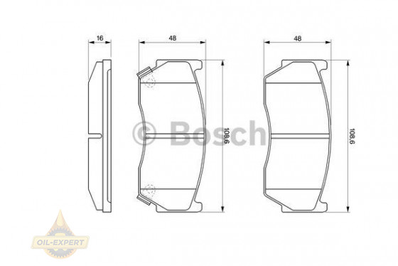 Bosch Колодки тормозные дисковые BOSCH 0 986 424 369 - Картинка 1