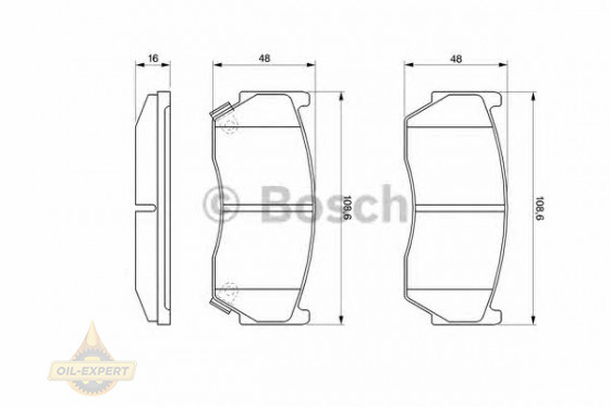 Bosch Колодки тормозные дисковые BOSCH 0 986 424 369 - Картинка 2