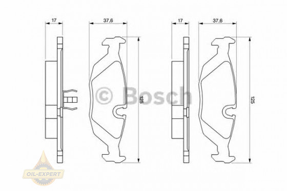 Bosch Колодки тормозные дисковые BOSCH 0 986 466 751 - Картинка 2