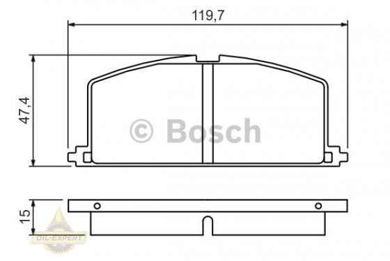 Bosch Колодки тормозные дисковые BOSCH 0 986 468 701 - Картинка 3