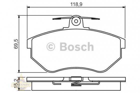 Bosch Колодки тормозные дисковые BOSCH 0 986 495 246 - Картинка 1
