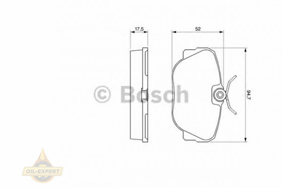 Bosch Колодки тормозные дисковые BOSCH 0 986 491 730 - Картинка 2