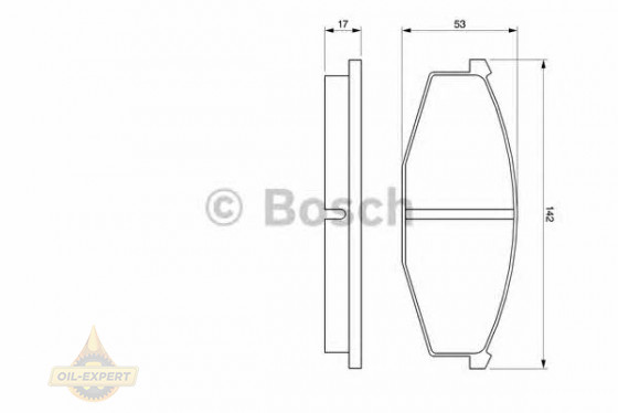 Bosch Колодки тормозные дисковые BOSCH 0 986 468 630 - Картинка 5