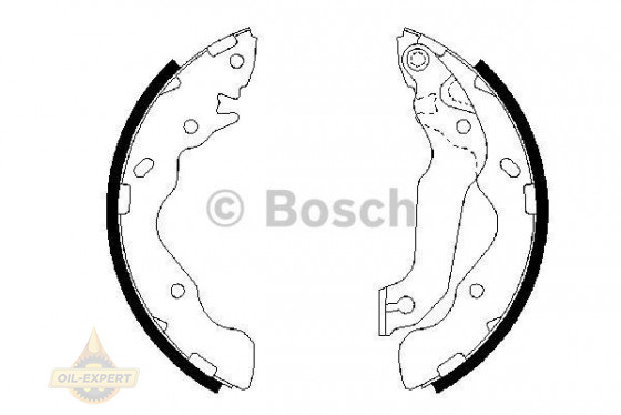Bosch Колодки гальмівні барабанні BOSCH 0 986 487 673 - Заображення 1