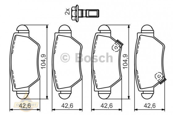 Bosch Колодки тормозные дисковые BOSCH 0 986 494 014 - Картинка 2