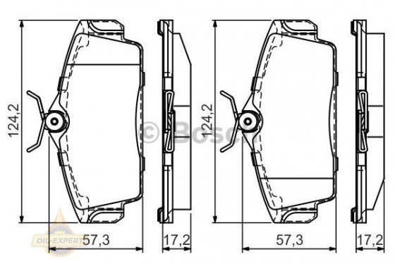 Bosch Колодки тормозные дисковые BOSCH 0 986 495 070 - Картинка 1
