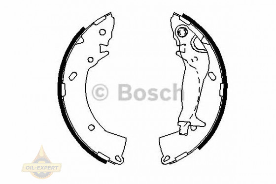 Bosch Колодки гальмівні барабанні BOSCH 0 986 487 697 - Заображення 2