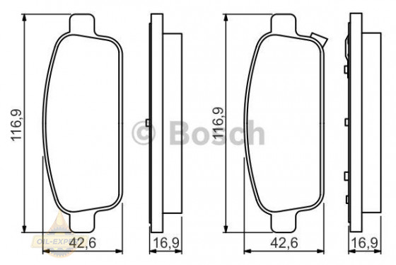 Bosch Колодки тормозные дисковые BOSCH 0 986 495 259 - Картинка 1