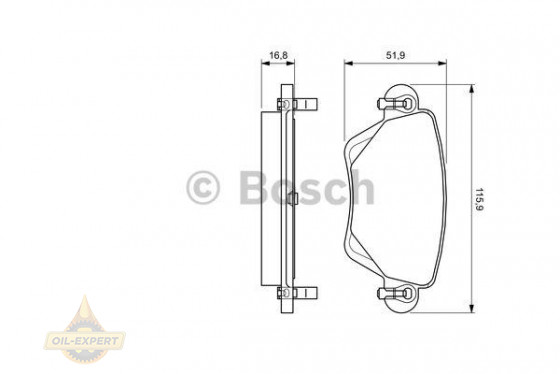 Bosch Колодки тормозные дисковые BOSCH 0 986 494 046 - Картинка 2
